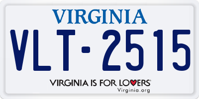 VA license plate VLT2515