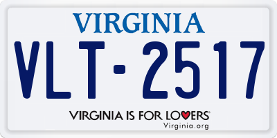 VA license plate VLT2517