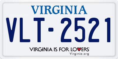 VA license plate VLT2521