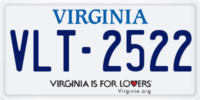VA license plate VLT2522