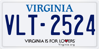 VA license plate VLT2524