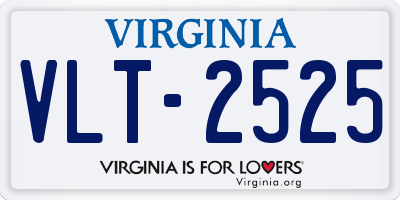 VA license plate VLT2525