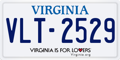 VA license plate VLT2529