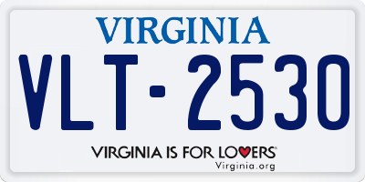 VA license plate VLT2530