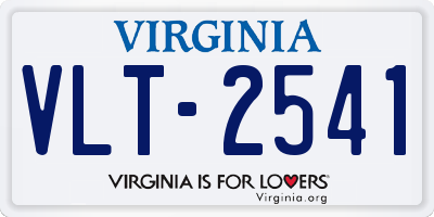 VA license plate VLT2541