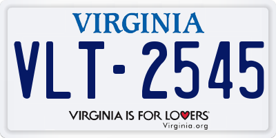 VA license plate VLT2545
