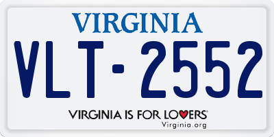 VA license plate VLT2552
