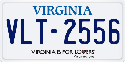 VA license plate VLT2556