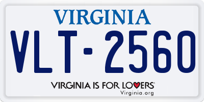 VA license plate VLT2560