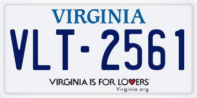 VA license plate VLT2561