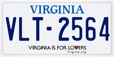 VA license plate VLT2564