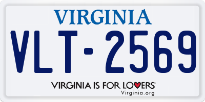 VA license plate VLT2569