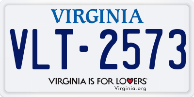 VA license plate VLT2573