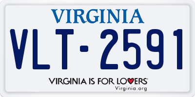 VA license plate VLT2591