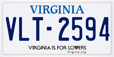 VA license plate VLT2594