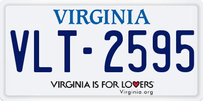 VA license plate VLT2595