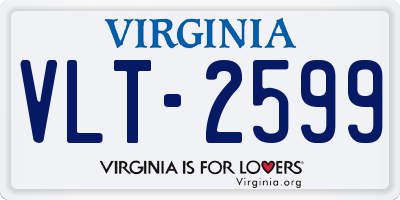 VA license plate VLT2599
