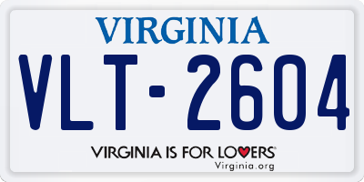 VA license plate VLT2604