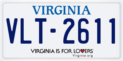 VA license plate VLT2611