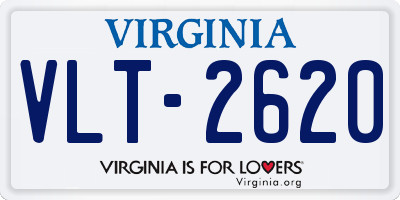 VA license plate VLT2620