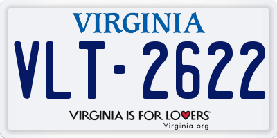 VA license plate VLT2622