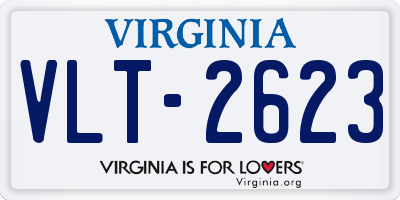 VA license plate VLT2623