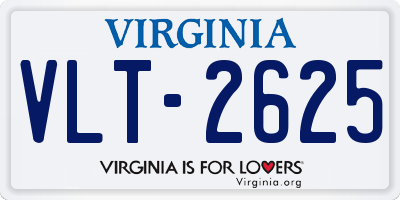 VA license plate VLT2625