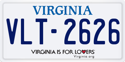 VA license plate VLT2626