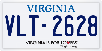 VA license plate VLT2628