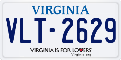 VA license plate VLT2629