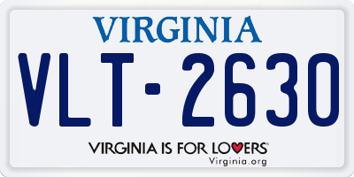 VA license plate VLT2630