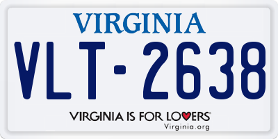 VA license plate VLT2638