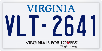 VA license plate VLT2641