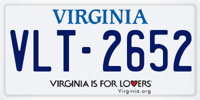 VA license plate VLT2652
