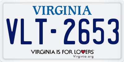 VA license plate VLT2653