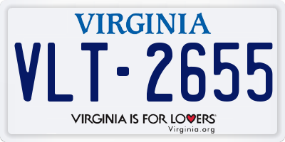 VA license plate VLT2655