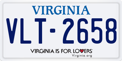 VA license plate VLT2658