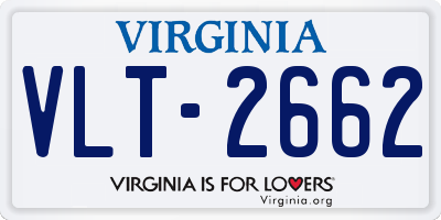 VA license plate VLT2662