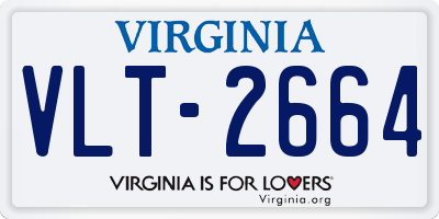 VA license plate VLT2664
