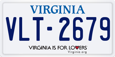 VA license plate VLT2679