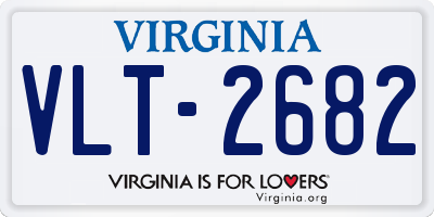 VA license plate VLT2682