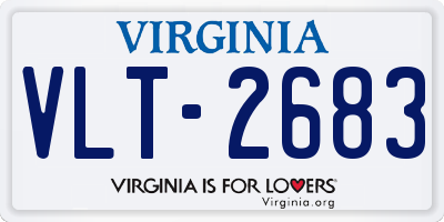 VA license plate VLT2683