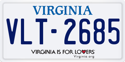 VA license plate VLT2685
