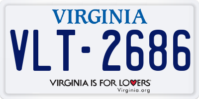 VA license plate VLT2686