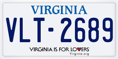 VA license plate VLT2689