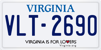 VA license plate VLT2690