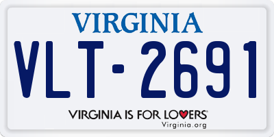 VA license plate VLT2691