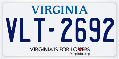 VA license plate VLT2692