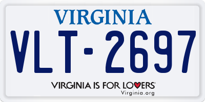 VA license plate VLT2697