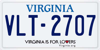 VA license plate VLT2707